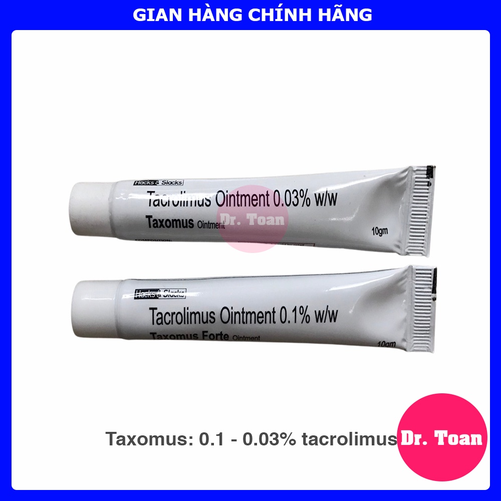 Taxomus Forte  0.1% - 0.03% Tacrolimus, bôi hết eczema, viêm da dị ứng