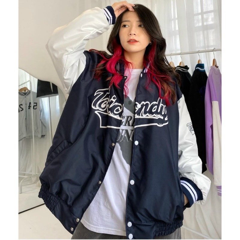 Áo Bomber phối tay Tabishop Áo khoác dù 2 lớp UNISEX nam nữ mặc được siêu hot 2021