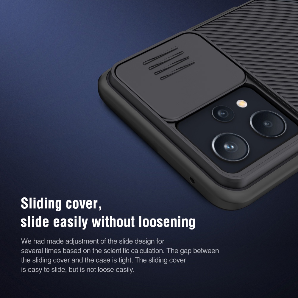 Ốp điện thoại NILLKIN bằng PC cứng chống sốc có tấm bảo vệ camera cho Realme 9 Pro Plus / 9 Pro+ / Realme 9 4G