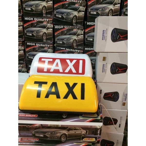 Mào taxi đế hút nam châm có đèn led gắn nóc ô tô