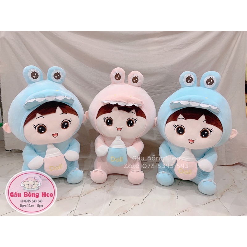 Búp Bê Ôm Bình Sữa Nhồi bông siêu Dễ Thương