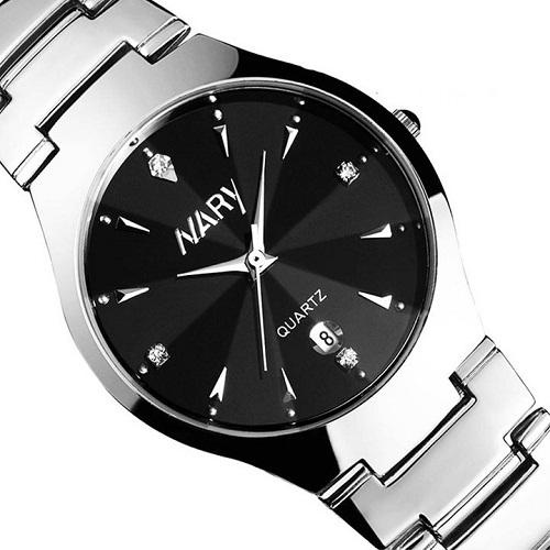 Đồng hồ nữ nam Nary dây thép chống nước SP256 | BigBuy360 - bigbuy360.vn