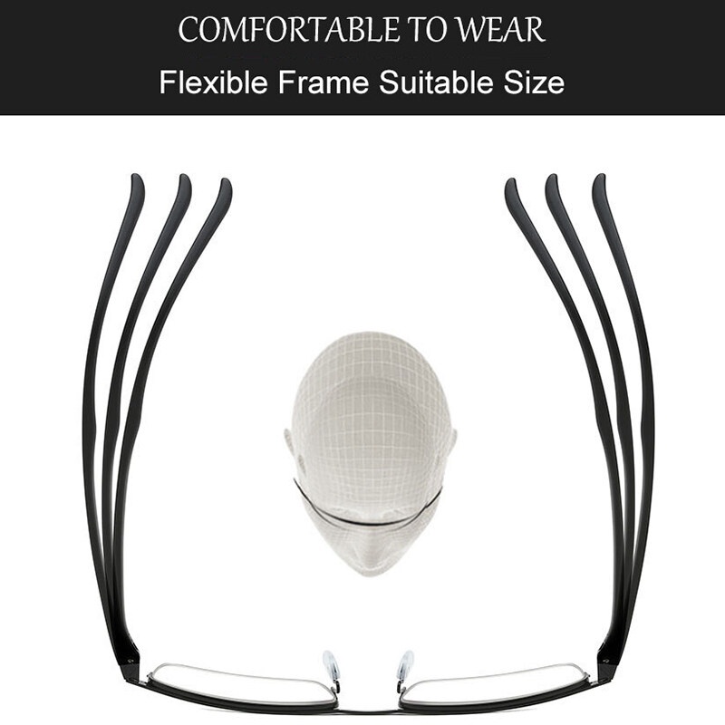 Kính Đọc Sách 2 Trong 1 Điều Chỉnh Được Độ Cao Cho Nam Và Nữ Kèm Lớp + 100 ~ + 400