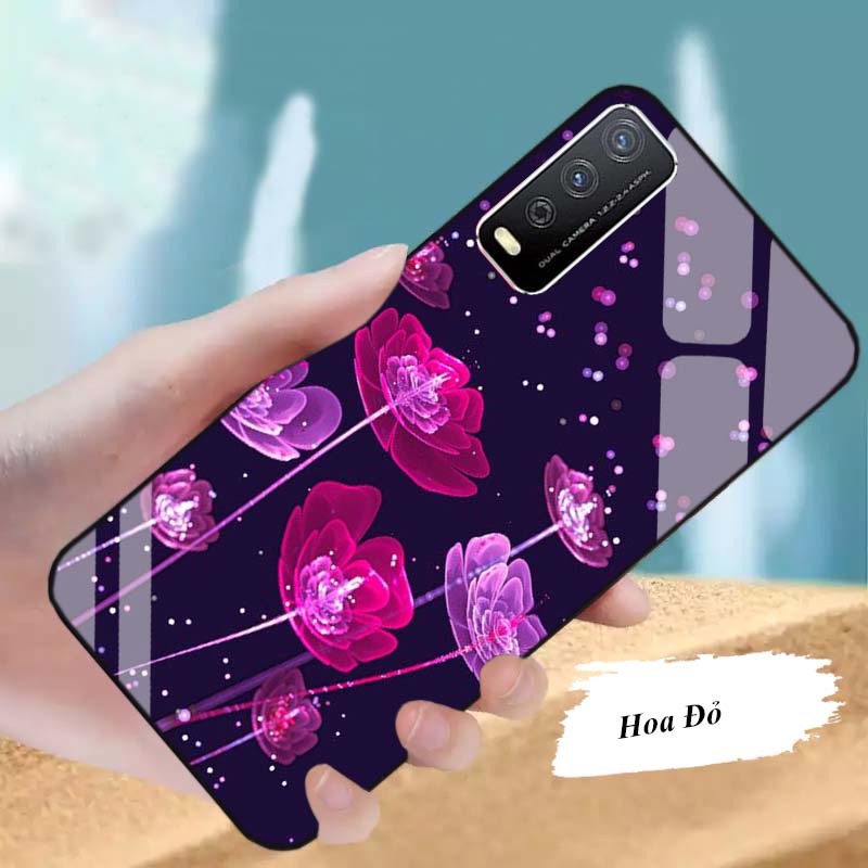 Ốp VIVO Y12s, Y21, Y20, Y20s Lưng Kính Cường Lực Cao Cấp Mới Nhất