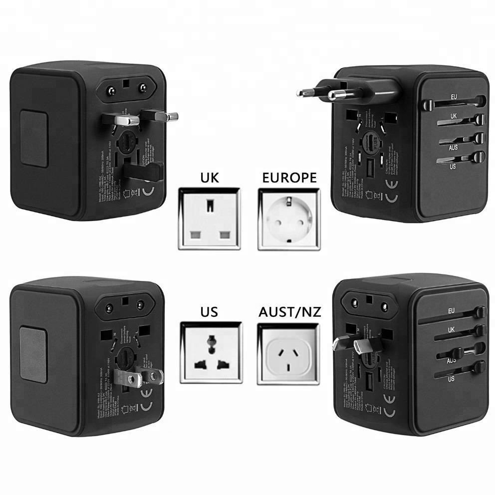 Cục Sạc Đa Năng đa chấu travel adapter 4 đầu usb sạc nhanh phù hợp điện thoại và máy tính bảng