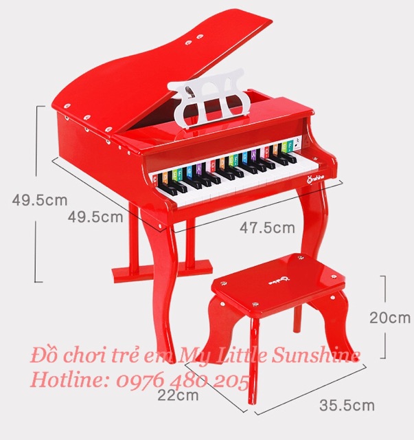 Đàn piano gỗ cao cấp cho Bé