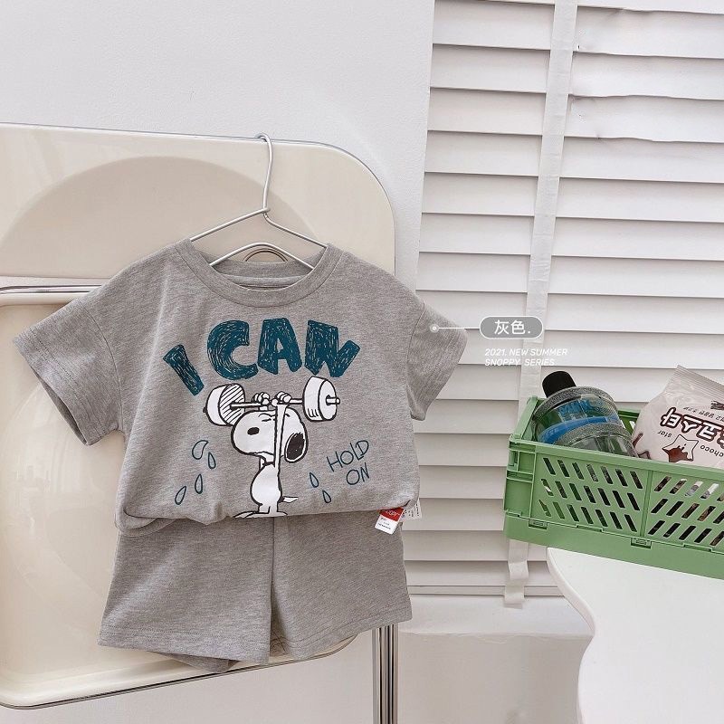 Bộ bé trai cotton cun Snoopy XHN889