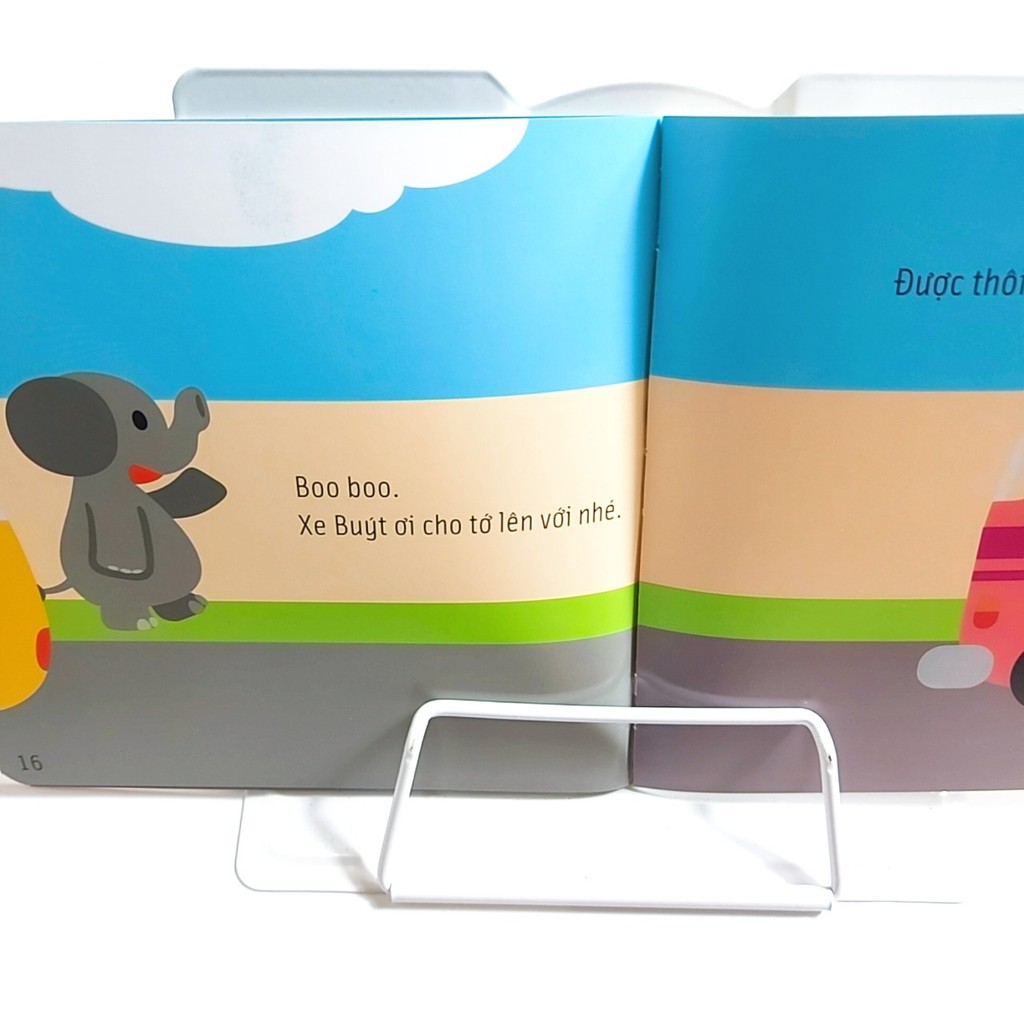 Sách- Combo ehon Huỵch! Bộp! Ghì chặt, Xe buýt vù vù, Bánh xe lăn tròn ( 0-3 tuổi) | BigBuy360 - bigbuy360.vn