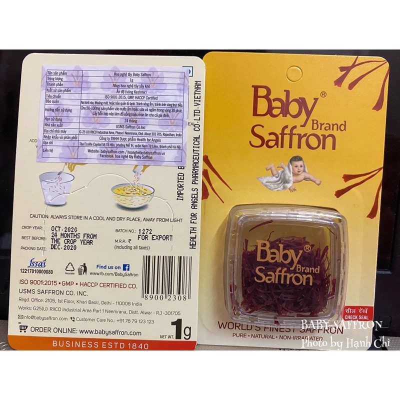 Nhụy hoa nghệ tây 1g - Baby Saffron (SPK) | BigBuy360 - bigbuy360.vn