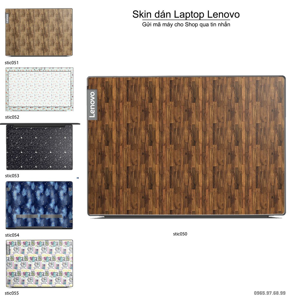 Skin dán Laptop Lenovo in hình Hoa văn sticker nhiều mẫu 9 (inbox mã máy cho Shop)