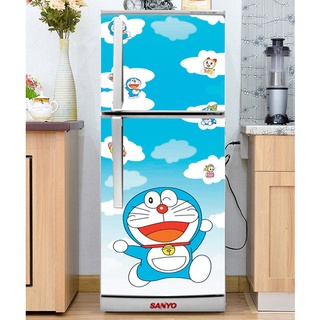 Decal dán Tủ Lạnh Doremon  chất liệu cao cấp