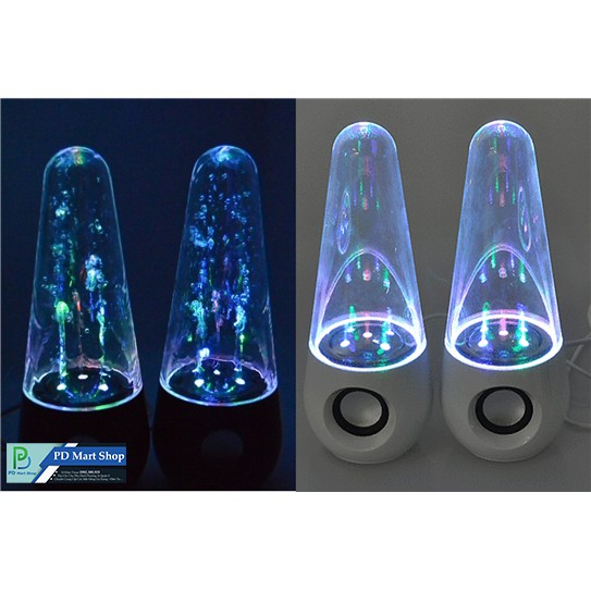 Bộ Loa Vi Tính 2.0 Nhạc Nước 3D Phun Nước Theo Điệu Nhạc