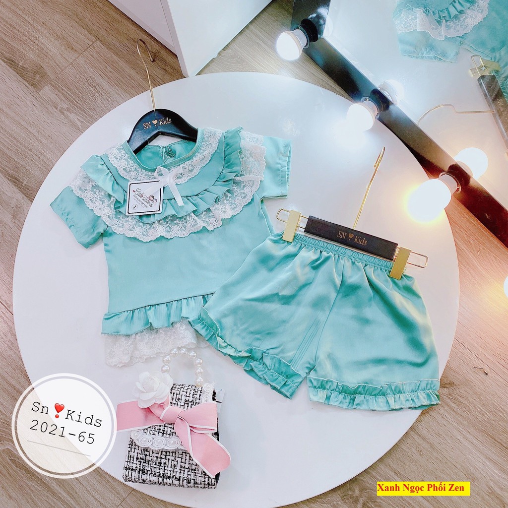 Bộ PIJAMA ĐÙI CHẤT LỤA CAO CẤP SANG - MỊN - ĐẸP CHO BÉ (8-22KG kg)