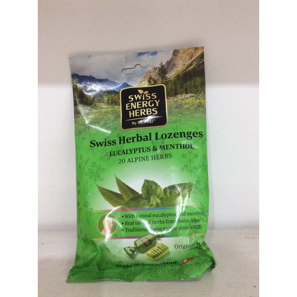 kẹo ngậm swiss Herbal lozenges EucalyptusMenthol Kẹo ViệtMart.vn