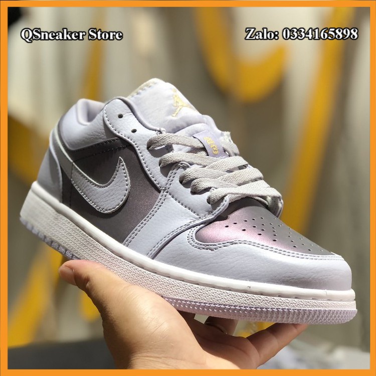 ✔️Giày Jordan 1 Low Tím Bóng Oxygen Purple (GS) Fullbox✔️