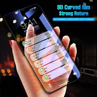 [HOÀN XU] Kính cường lực 9D viền cong bảo vệ toàn diện cho màn hình điện thoại iPhone X 6s 7 8 Plus iphone 11 Pro Max