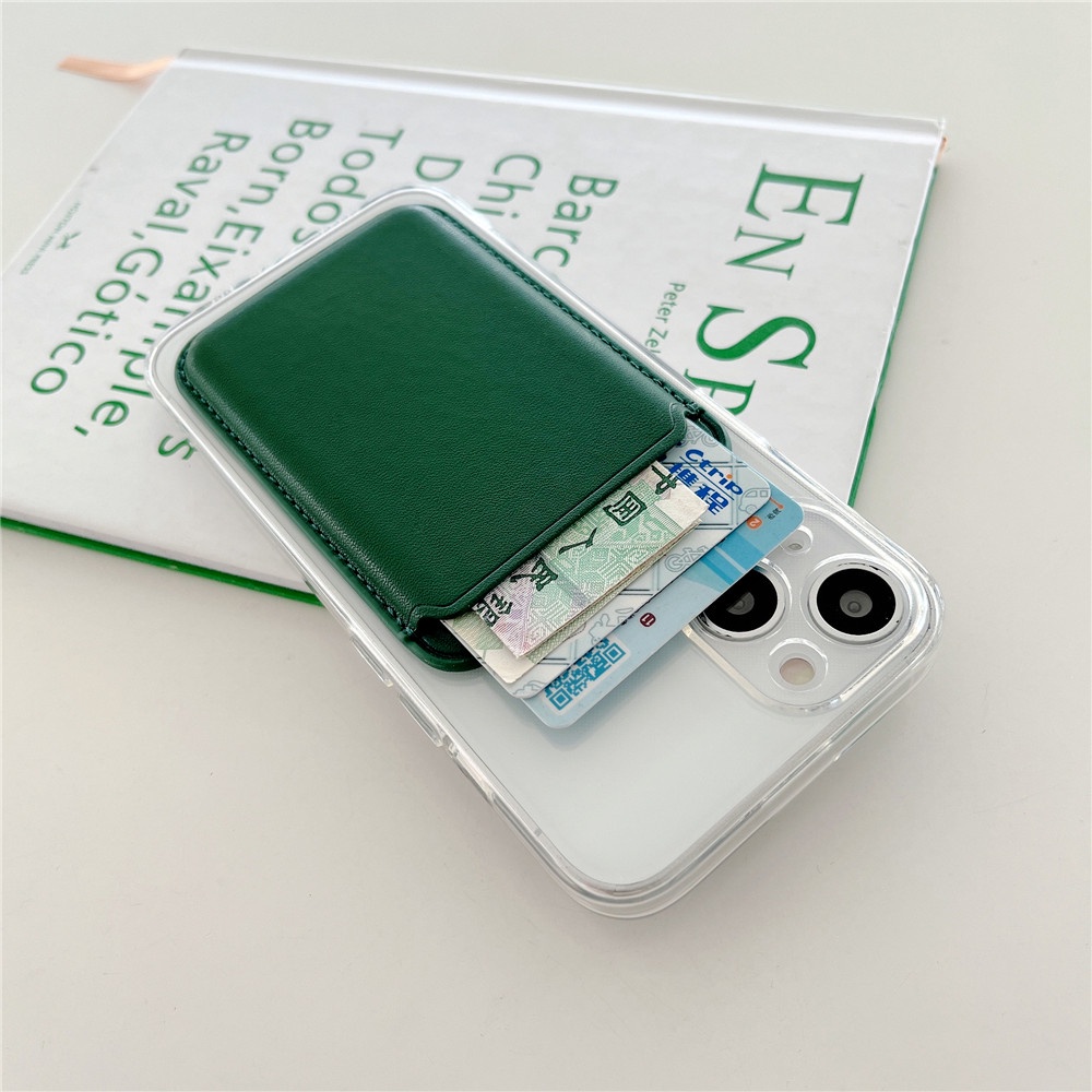 Bao Da Điện Thoại Dạng Ví Khóa Nam Châm Có Ngăn Đựng Thẻ Cho Iphone 14 13 12 Pro Max Mini