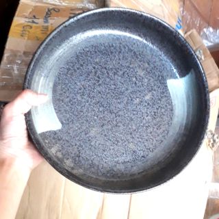 Gốm sứ Nhật _ dĩa đen sâu lòng