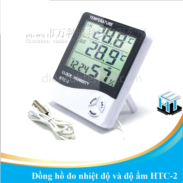 Đồng hồ đo nhiệt độ và độ ẩm HTC-2