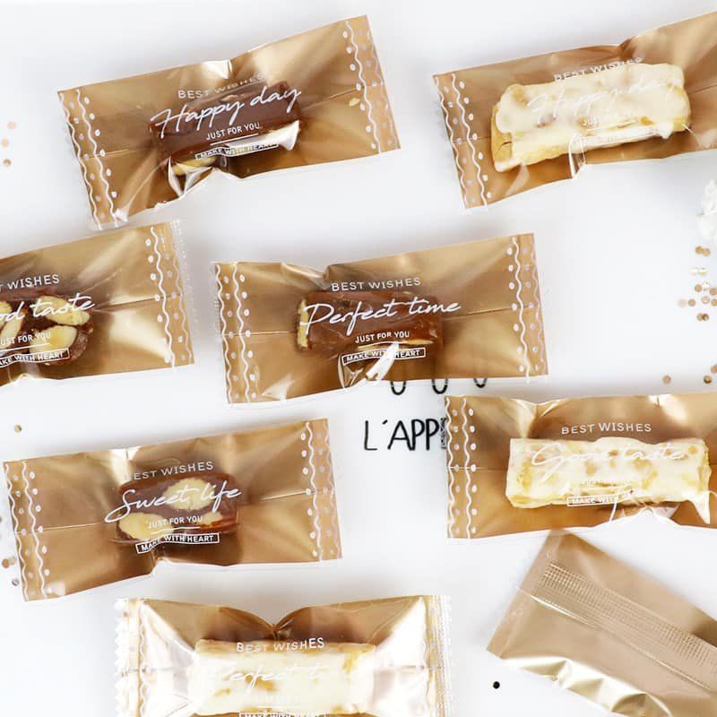 Túi đựng kẹo nougat hàn miệng ,set 100 cái