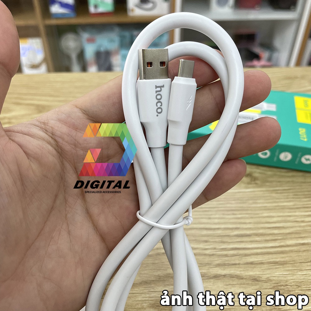 Cáp Sạc Nhanh Cổng Type C Hoco DU17 Chính Hãng Dài 1 Mét