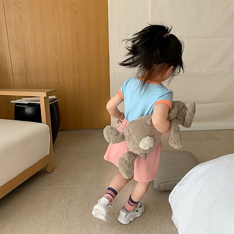 Áo Thun Tay Ngắn Màu Sắc Kẹo Ngọt Cho Bé 1-6 Tuổi