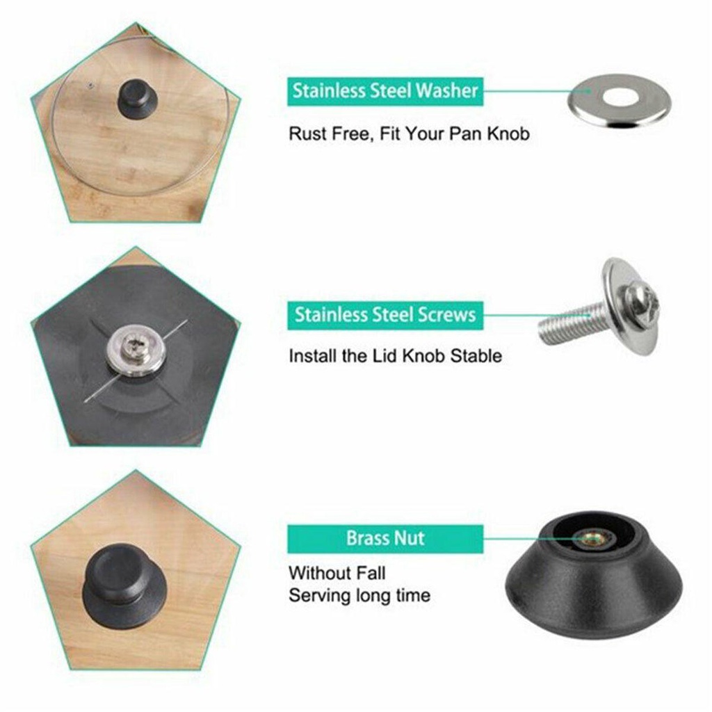 Bộ 2 Núm Vặn Thay Thế Cho Nắp Nồi Chảo