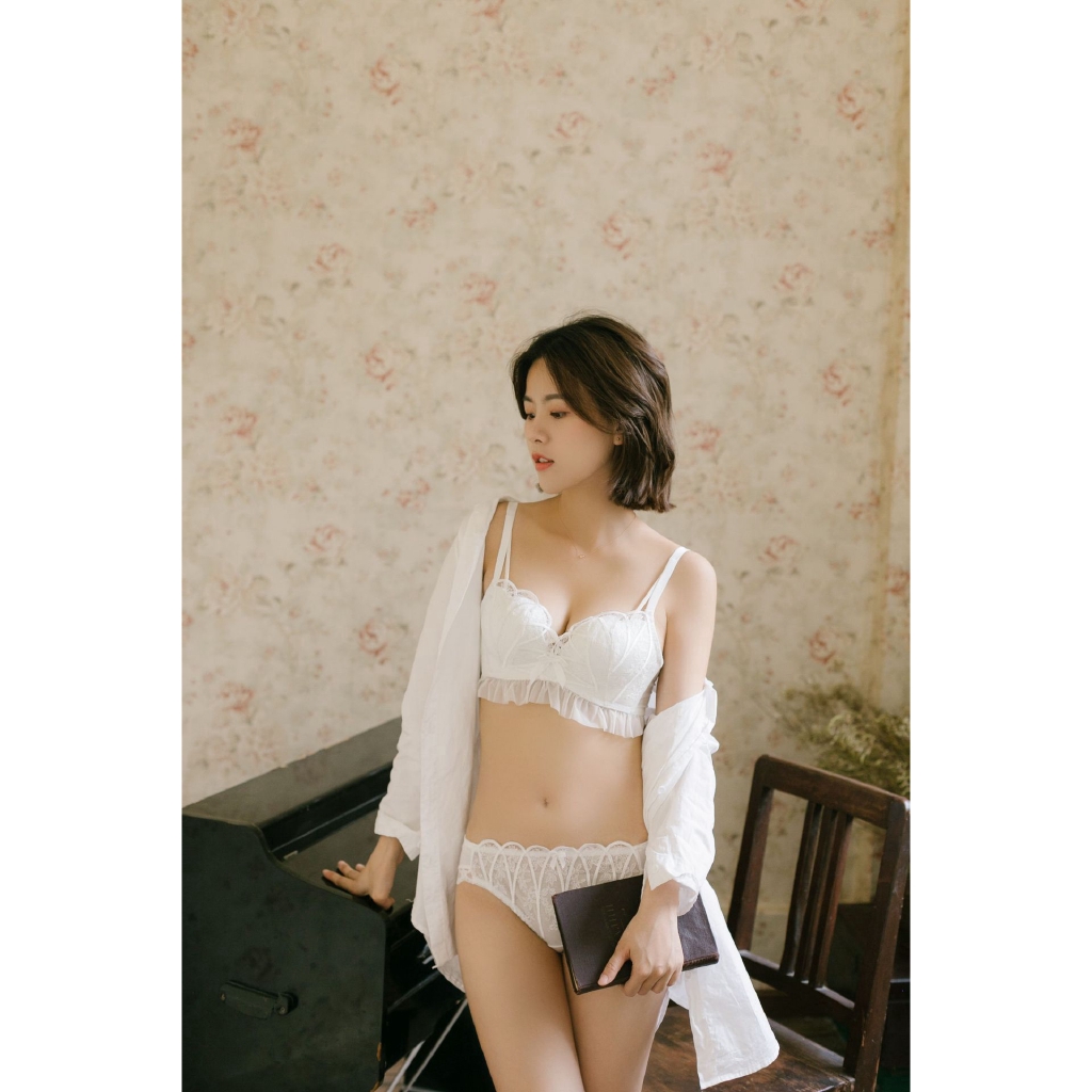 Bộ Đồ Lót Ren Màu Trơn Gợi Cảm Cho Nữ | BigBuy360 - bigbuy360.vn