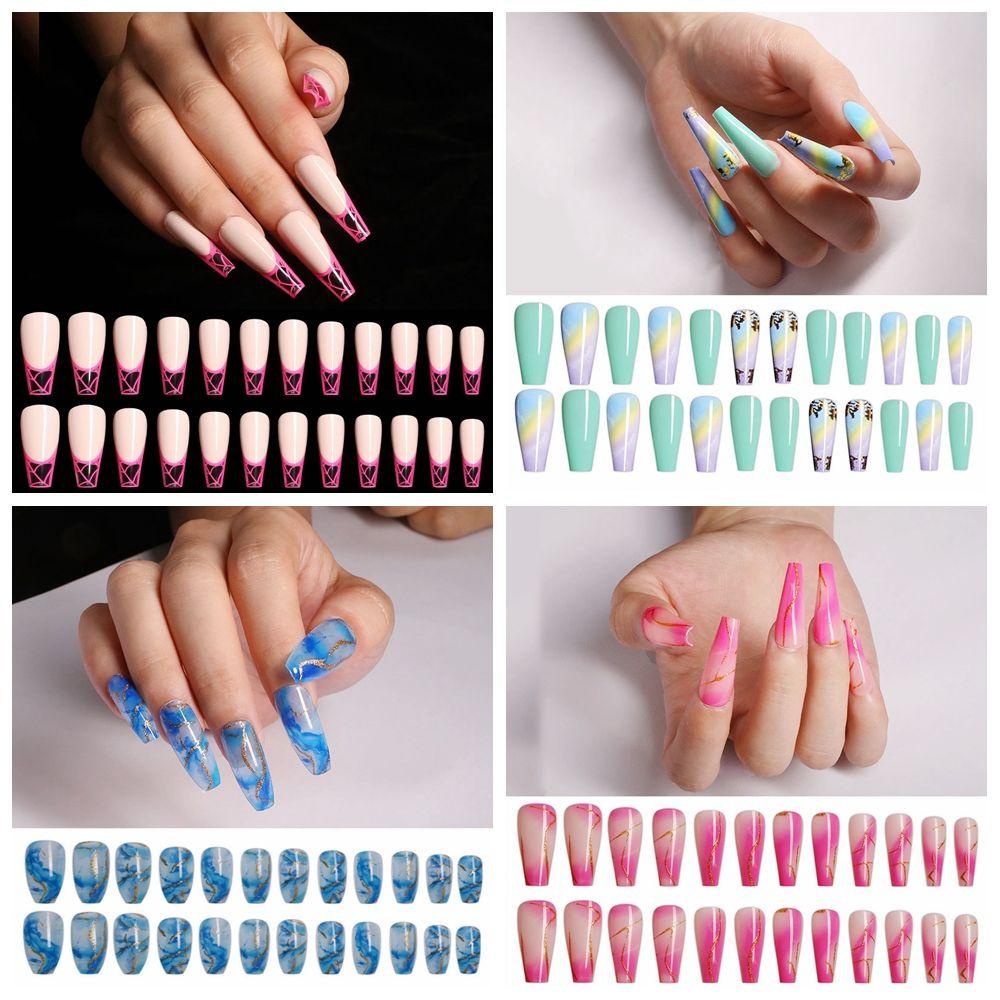 JUNE Móng Tay Giả Có Thể Tháo Rời Ốp