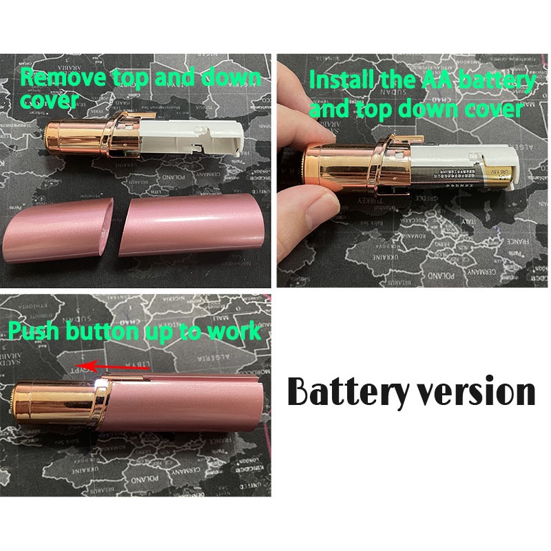 Người phụ nữ mini máy cạo lông mini electric body facial remover razor depilator thời trang bikini body face neck leg hair