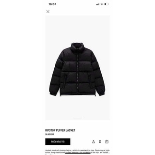 Áo phao zara size s 57-67kg
