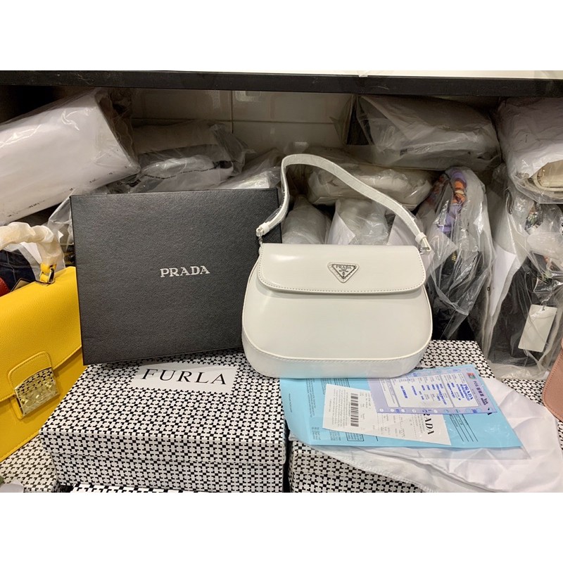 Túi P kẹp nách sz 21cm fullbox màu trắng