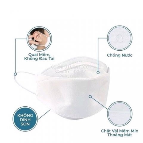 HÀNG CHÍNH HÃNG | Set 50 Chiếc Khẩu trang 4 Lớp KF94 UNI MASK Chống Bụi Mịn, Kháng Khuẩn Hàng Cao Cấp Hàn Quốc