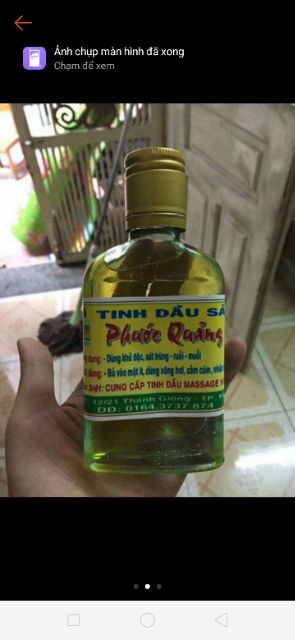 TINH DẦU SẢ PHƯỚC QUẢNG