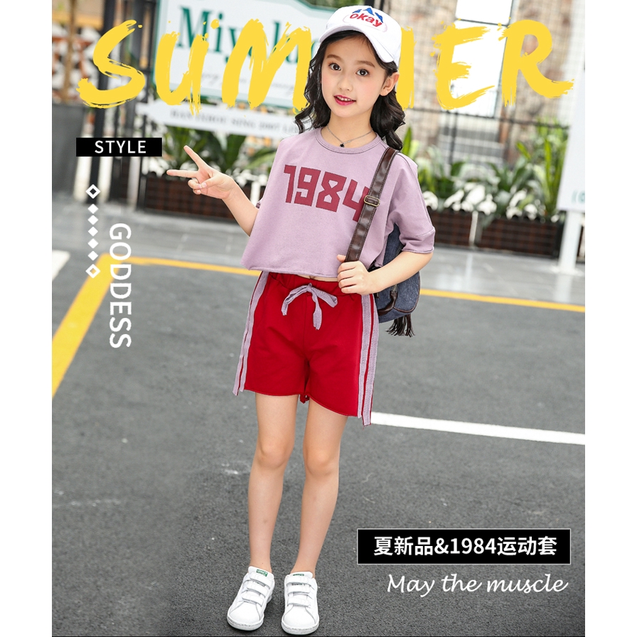 Korean fashion t-shirt + shorts for girls