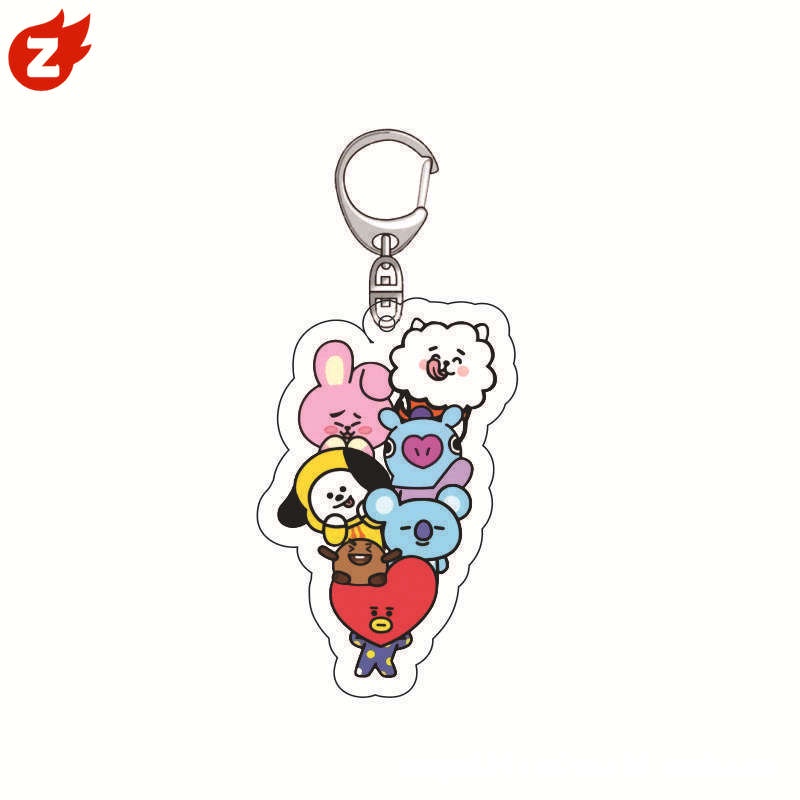 Móc Khóa Hình Kẹo BTS Hoạt Hình Sáng Tạo Hàn Quốc