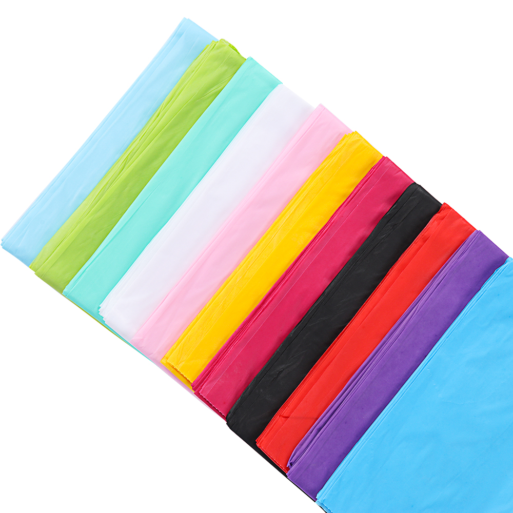 Khăn Trải Bàn Bằng Nhựa Hình Chữ Nhật Màu Trơn Tiện Dụng