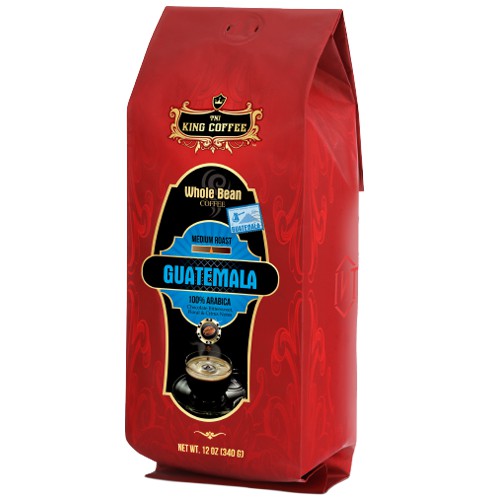 Cà Phê Hạt Rang Nguyên Chất 100% Arabica Guatemala KING COFFEE - Túi 340g