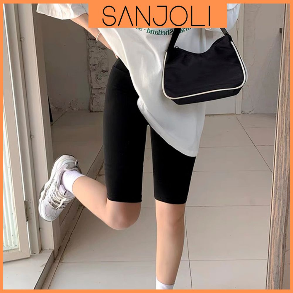 Quần Legging Nữ Nâng Mông Lưng Cạp Cao Ôm Body Bó Mặc Nhà Tập Gym Yoga SANJOLI QD007