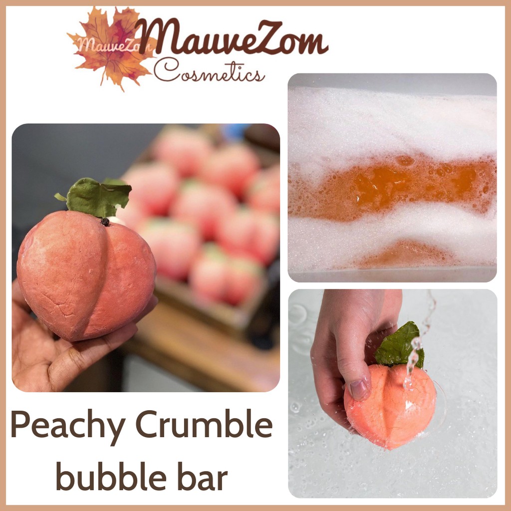 Bánh tạo bọt Peachy Crumble - LUSH Bubbleroon (Bubble Bar)