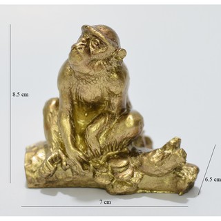 Tượng Trang Trí Khỉ Nhỏ Mạ Đồng