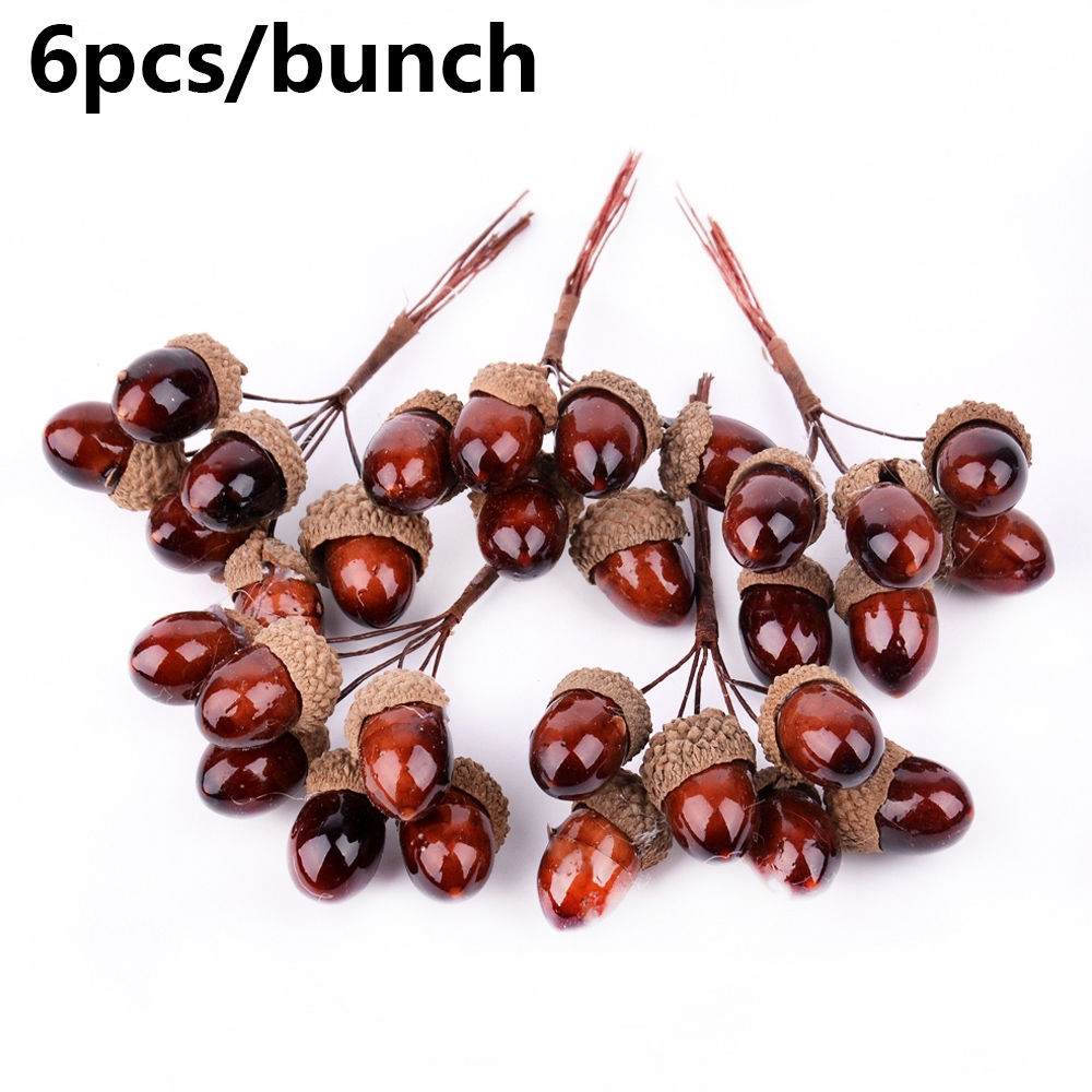 Bộ 6 nhánh cây hạt thông khô dùng làm đồ thủ công trang trí nhà/tiệc/lễ hội đẹp mắt DIY