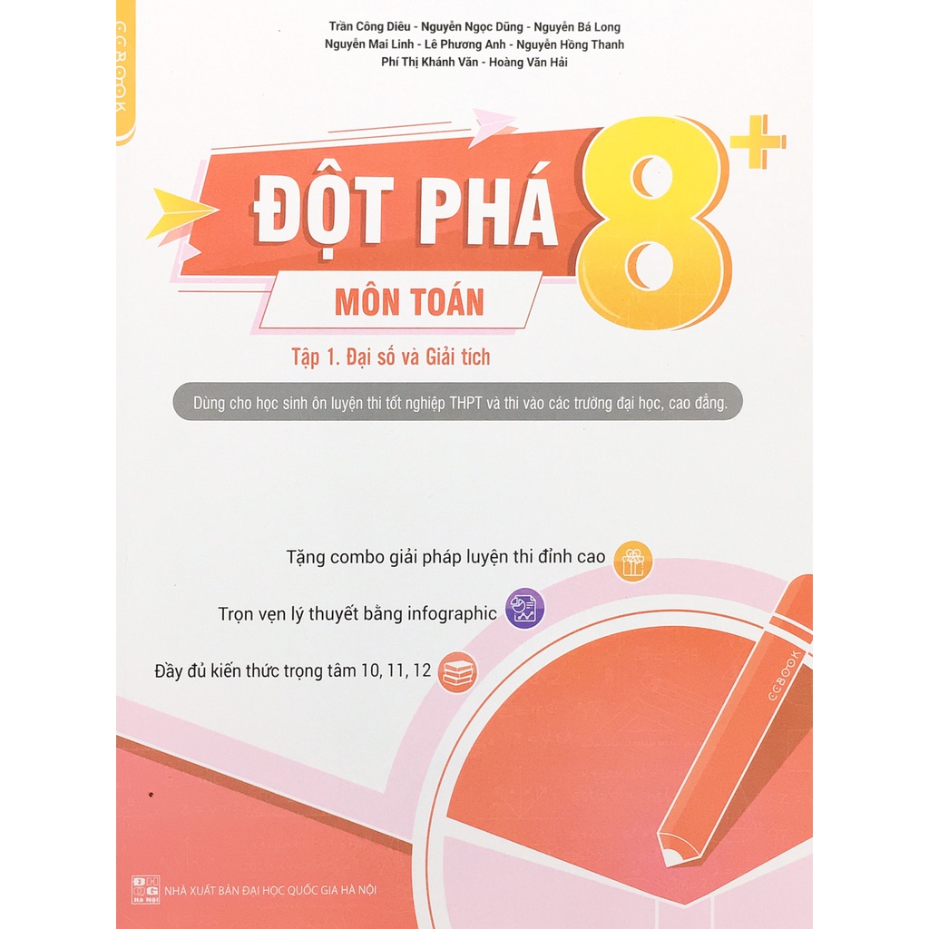 Sách - Đột phá 8+ môn Toán - Tập 1: Đại số và Giải tích