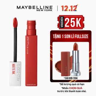[dtl ]Son Kem Lì 16h Lâu Trôi Maybelline New York Super Stay Matte Ink City Edition Lipstick 5ml