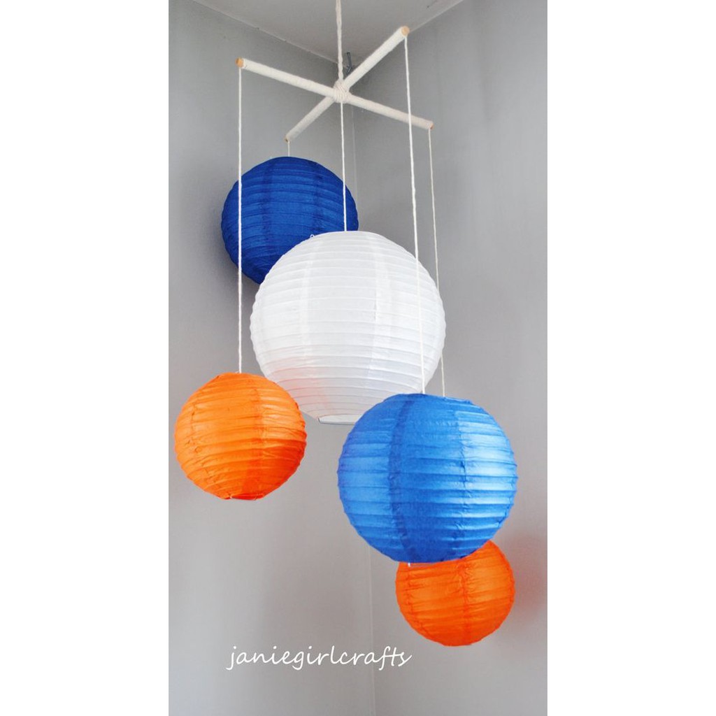 Lồng đèn giấy tròn nhiều màu size 25cm