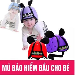 Mũ bảo hiểm bảo vệ đầu cho bé giao màu ngẫu nhiên