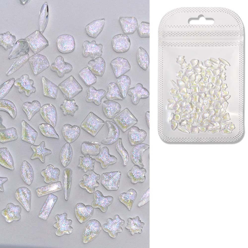 AROMA Hạt Đá 3D Lấp Lánh Trang Trí Móng Tay Nghệ Thuật Charms