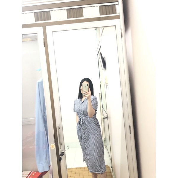 Đầm sơ mi form dài