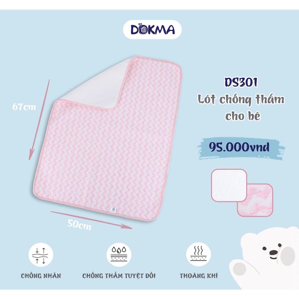 Tấm lót chống thấm cho bé 4 lớp - DOKMA