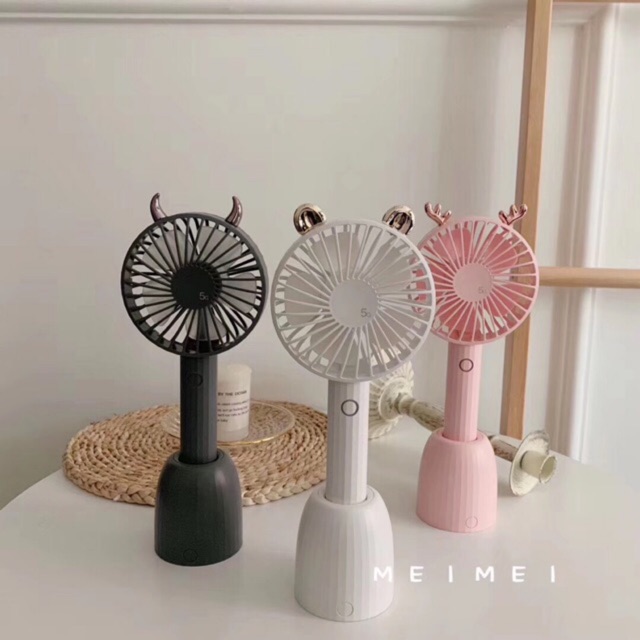 Quạt Mini tự động xoay 5G fan+ dễ thương
